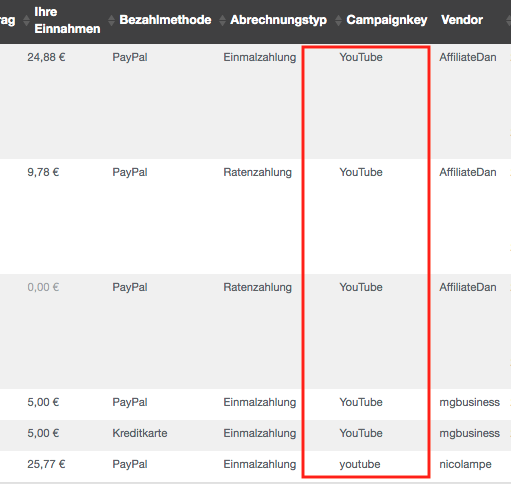 Wie-Online-Geldverdienen.de, Affiliate Marketing ohne Webseite mit YouTube, Digistore24 Beweis