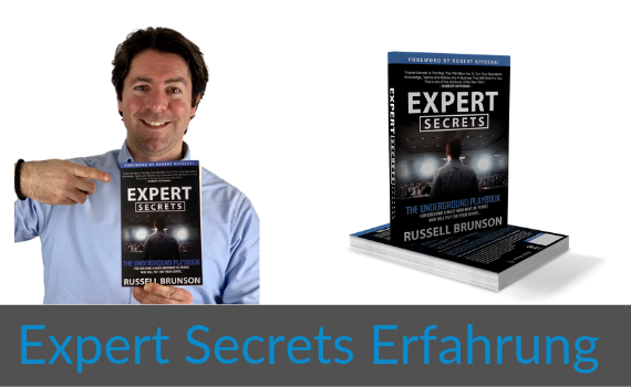 Wie-Online-Geldverdienen.de, Buchempfehlungen, Russell Brunson, Expert Secrets Erfahrung Cover Blog Bild