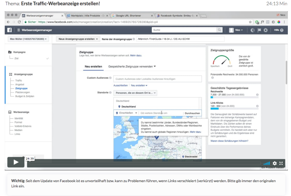 Wie-Online-Geldverdienen.de, Nico Lampe, facebook ads 2.0 anleitung, case study